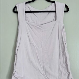 Time and Tru Light Pink Square Neck Tank Top